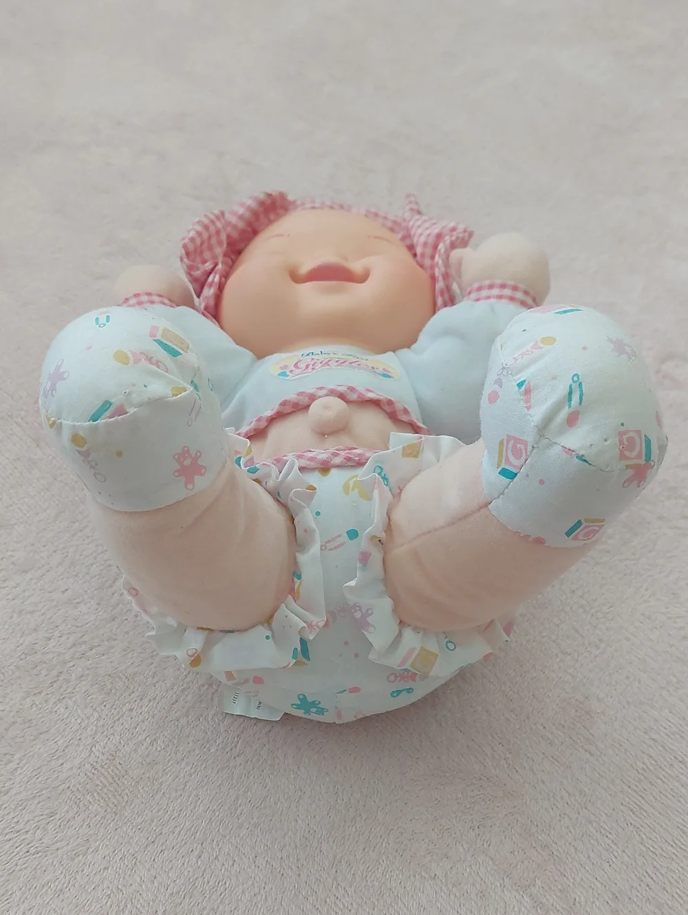 BABY'S FIRST GIGGLES Belly Button Doll By Goldberger NWOT